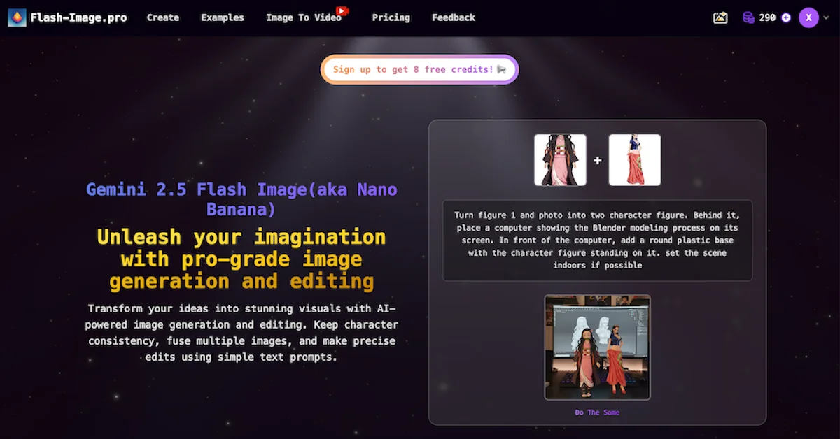 🍌 Nano Banana | Flash-Image.pro - Artificial Intelligence Launched logo