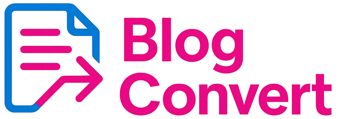 BlogConvert - Artificial Intelligence Launched logo
